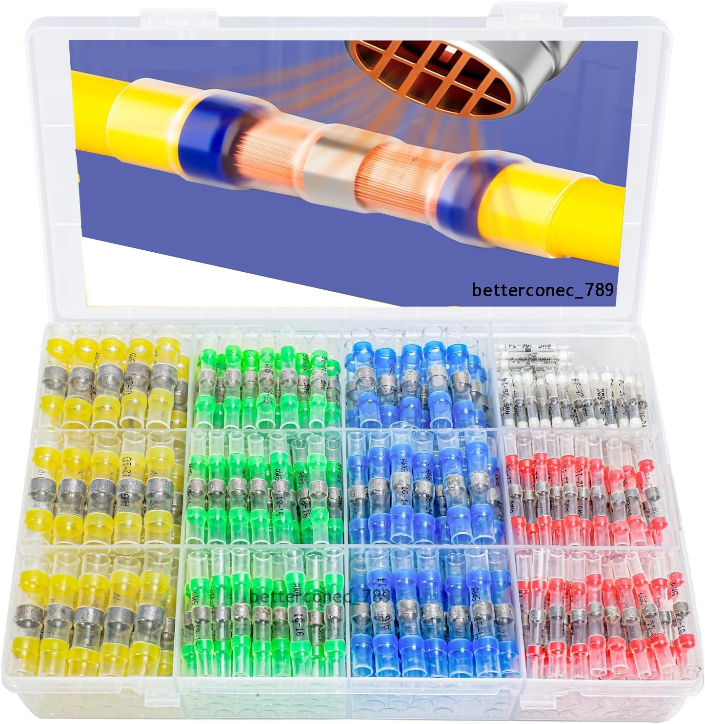400/100 Solder Seal Sleeve Heat Shrink Butt Wire Connectors Terminals Waterproof