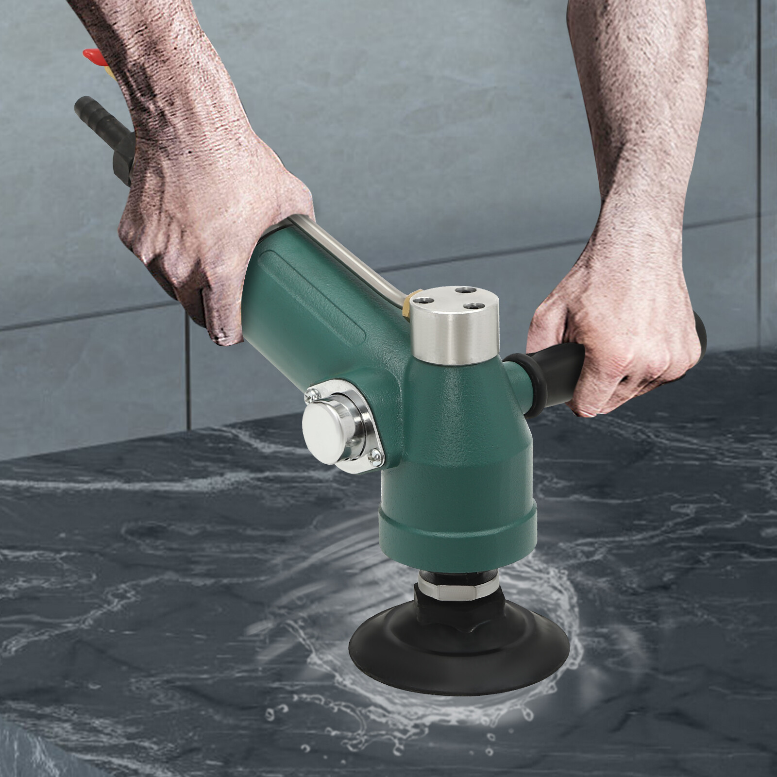 100mm Pneumatic Wet Grinder Sander Polisher Stone Marble Granite 10000RPM 4" New
