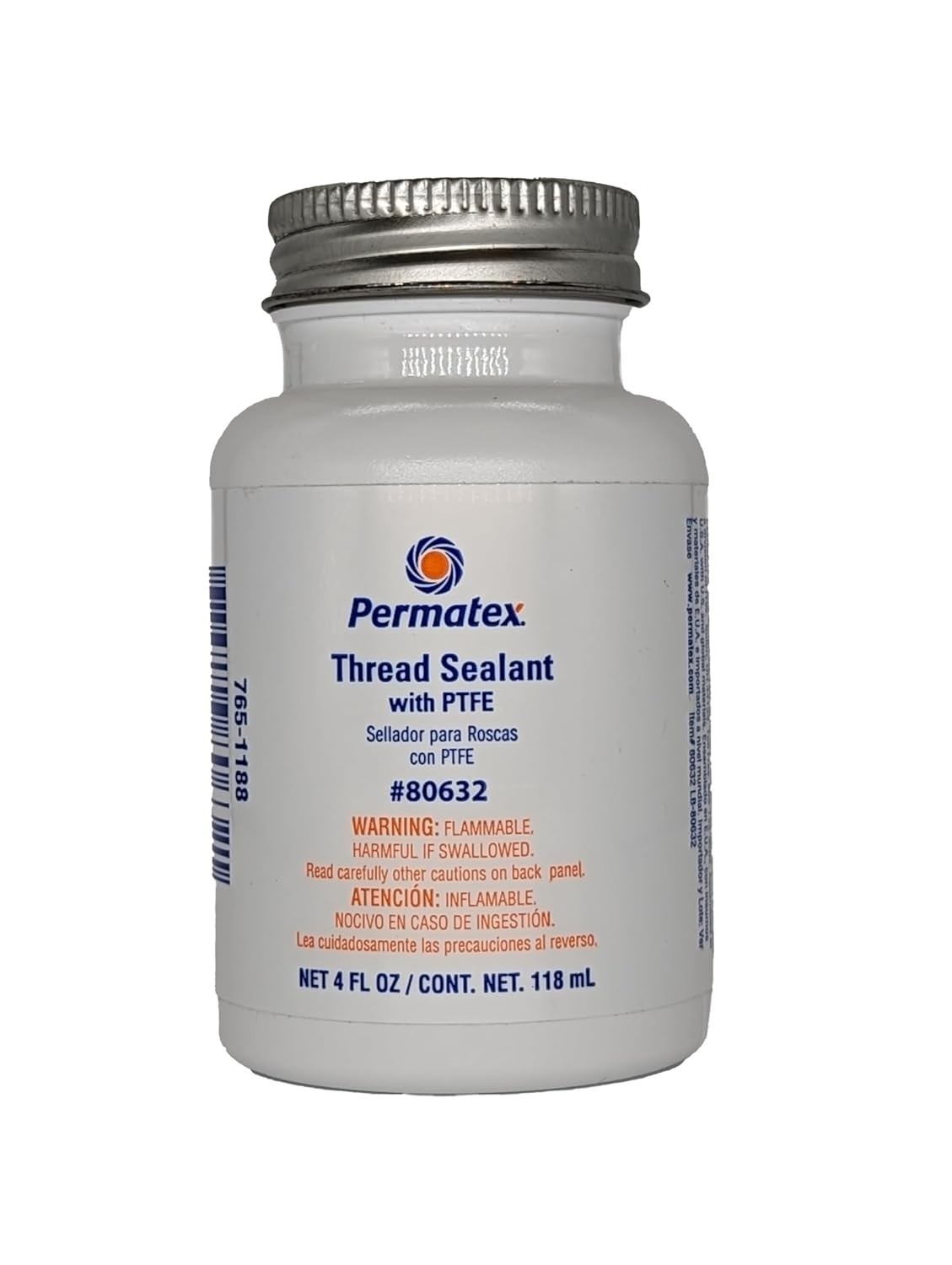 Thread Sealant with PTFE, 4 oz., Cream