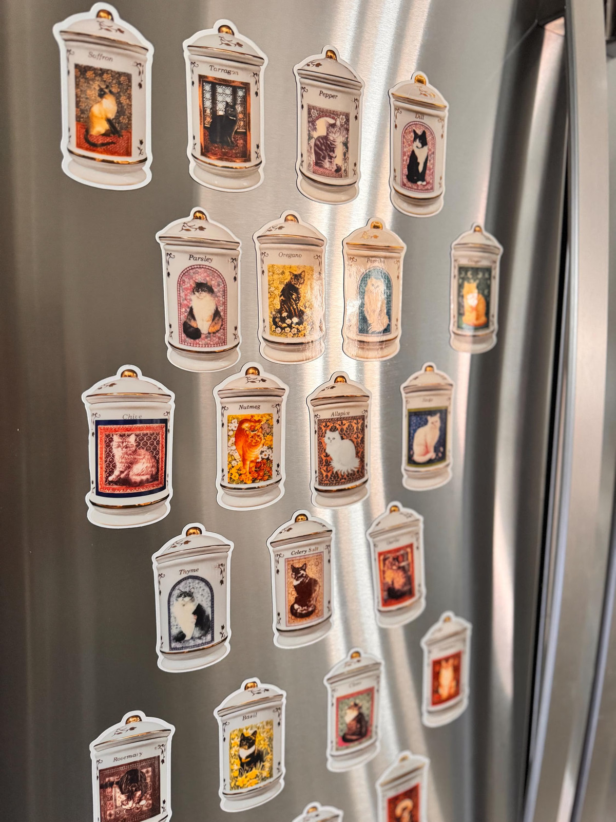 Whimsical Lenox "Cats of Distinction" Magnet collection