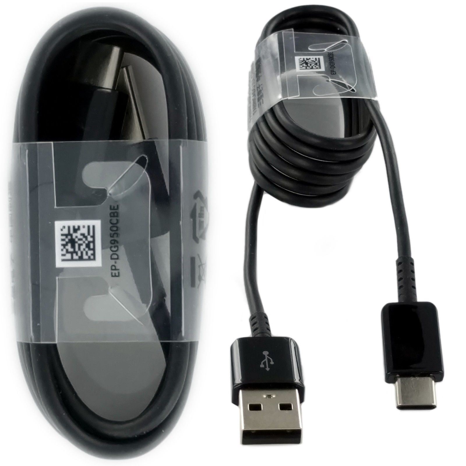 Lot 2 New Original OEM Fast Charger Type-C BLACK Cable Samsung Galaxy A42 5G