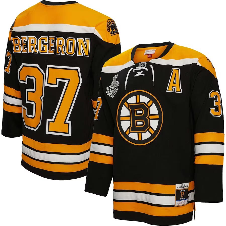 Patrice Bergeron 2010 Mitchell & Ness Boston Bruins Blue Line Big & Tall Jersey