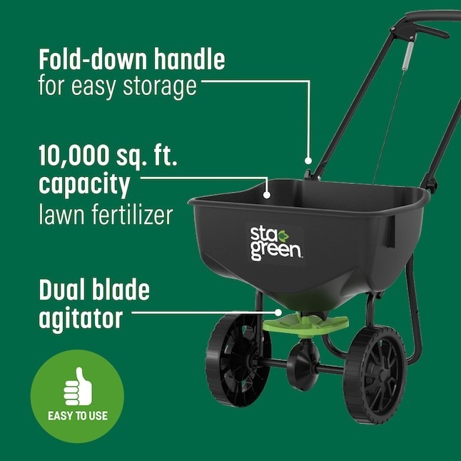 Sta-Green Precision Broadcast Spreader 32-lb Fertilizer Seed