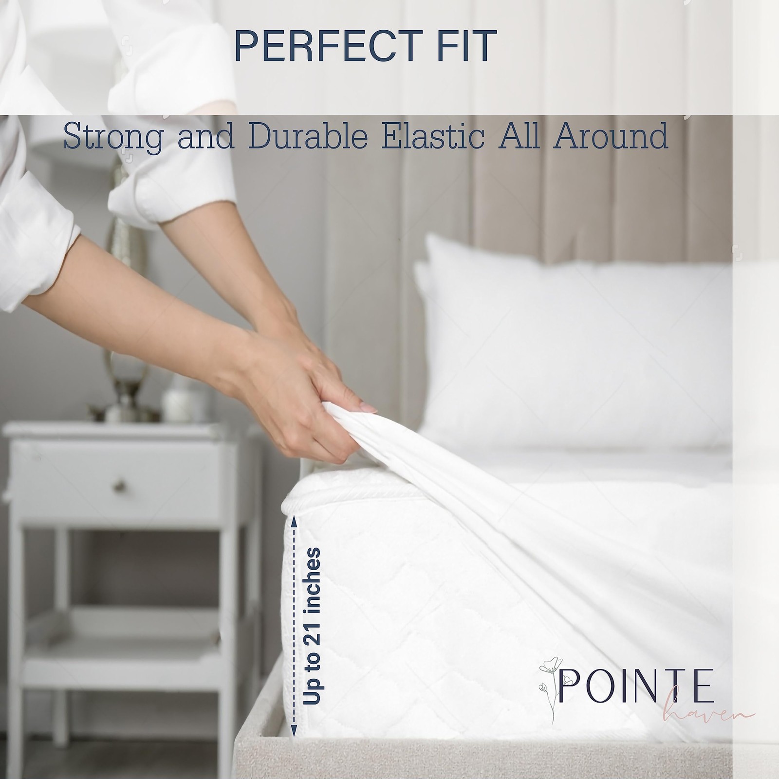610 Thread Count Pima Cotton Sheet Set, Queen, White