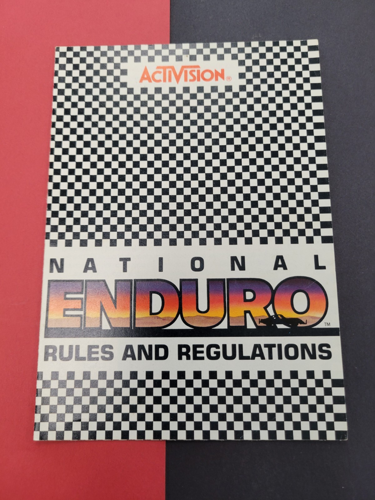 1983 Atari 2600 Activision National Enduro Manual