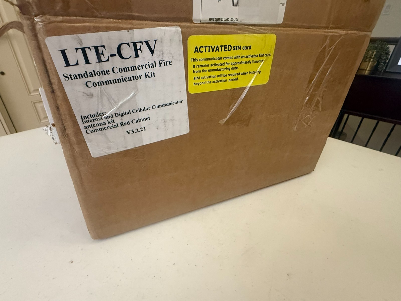 Honeywell LTE-CFV Standalone Commercial Fire Communicator Kit Open Box