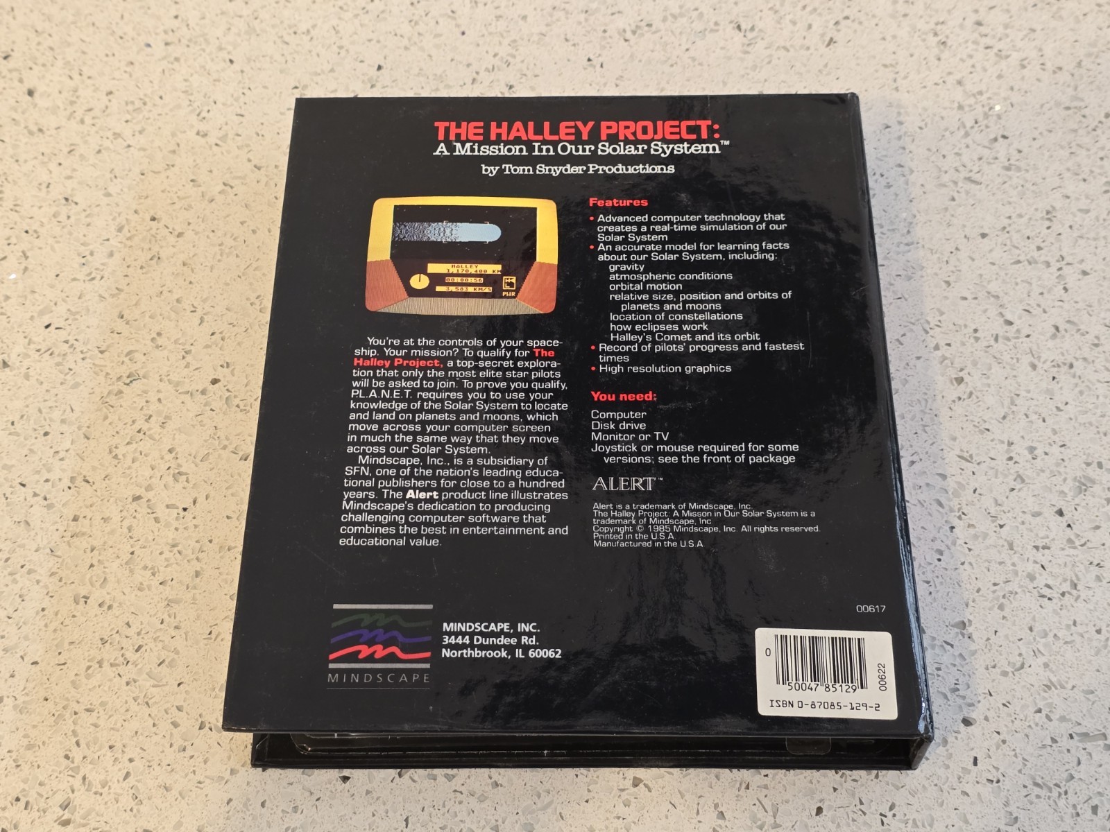Commodore 64 The Halley Project Mission In Solar System Software Cassette