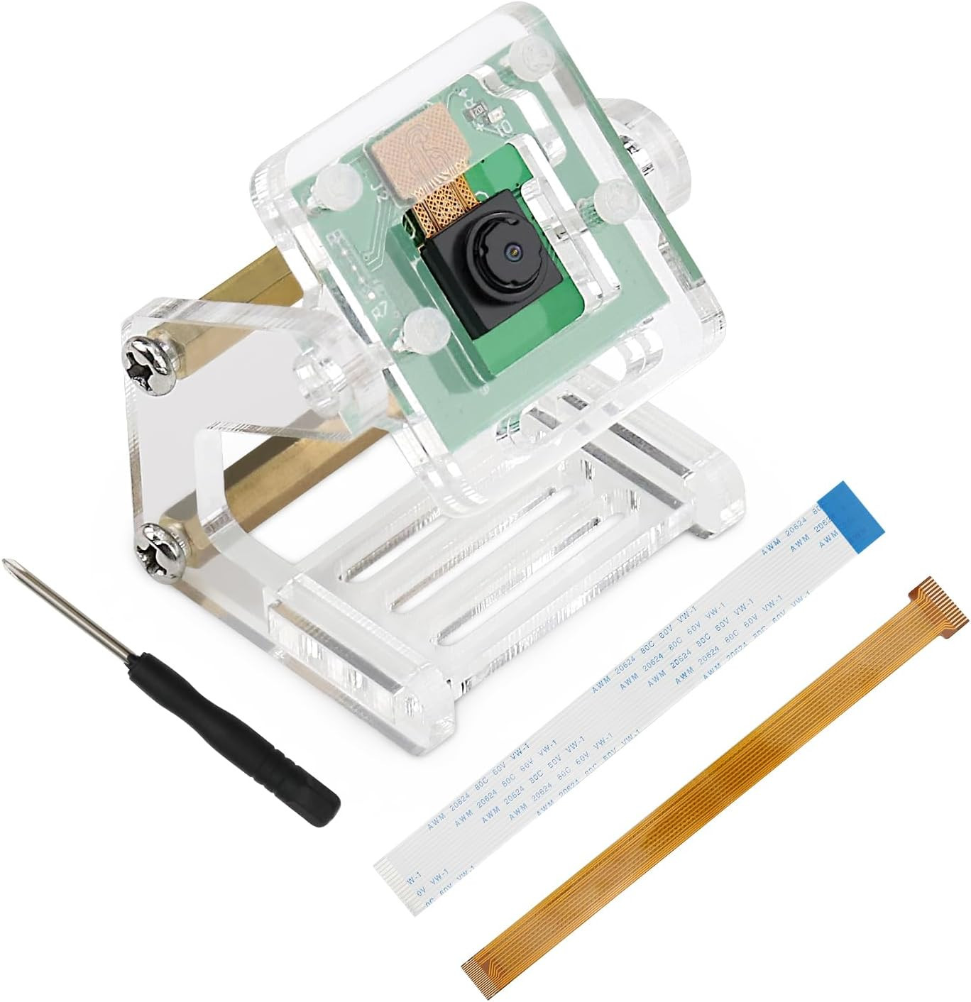 Raspberry Pi Camera 5MP Module 62° Angle With Adjustable Holder & Ribbon Cable