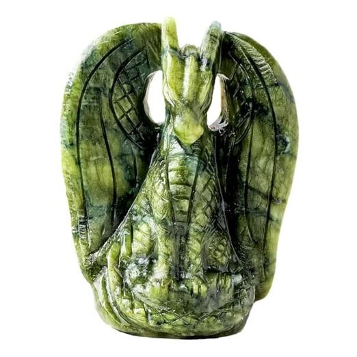 Dragon Stone for Teen Natural Crystal Animals Stone Jade Dragon Classic Style