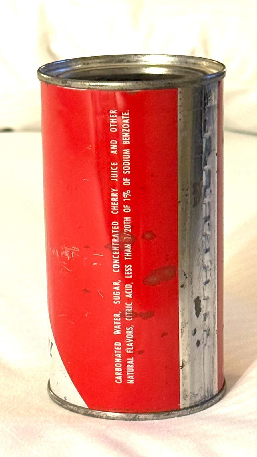 *Nice* 12 oz. Canada Dry Black Cherry Beverage Flat Top Soda Can-Pre-Zip Code