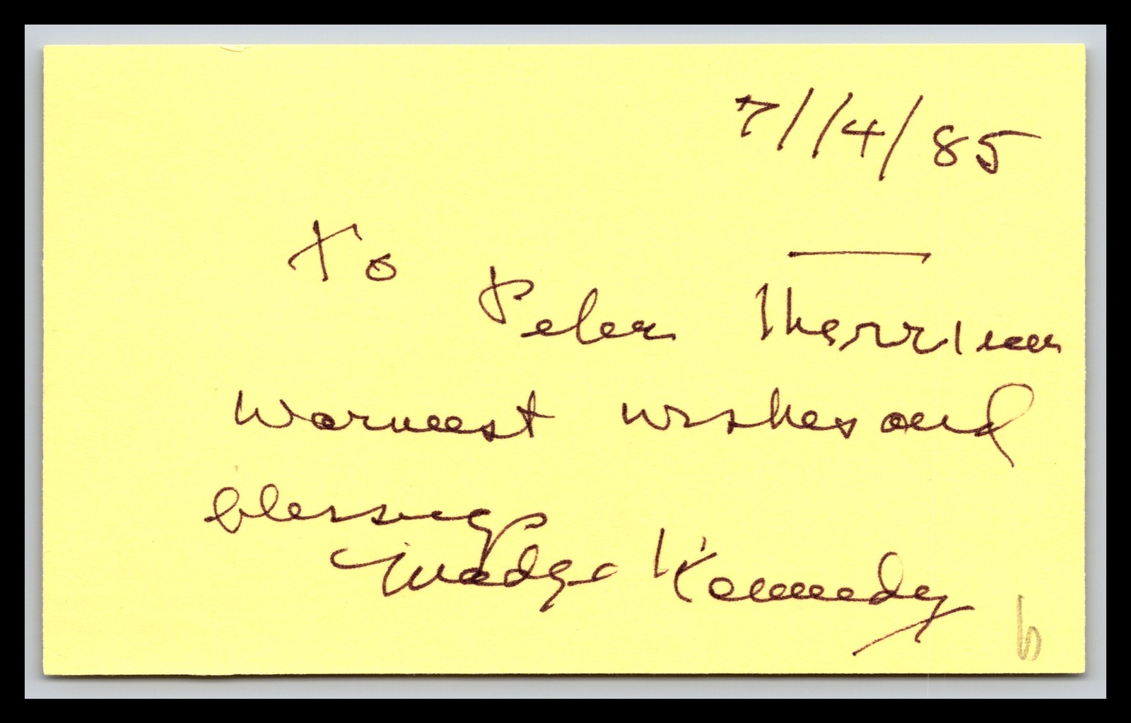 Madge Kennedy - Actress - 3x5 Card - Signed / Autograph (b)