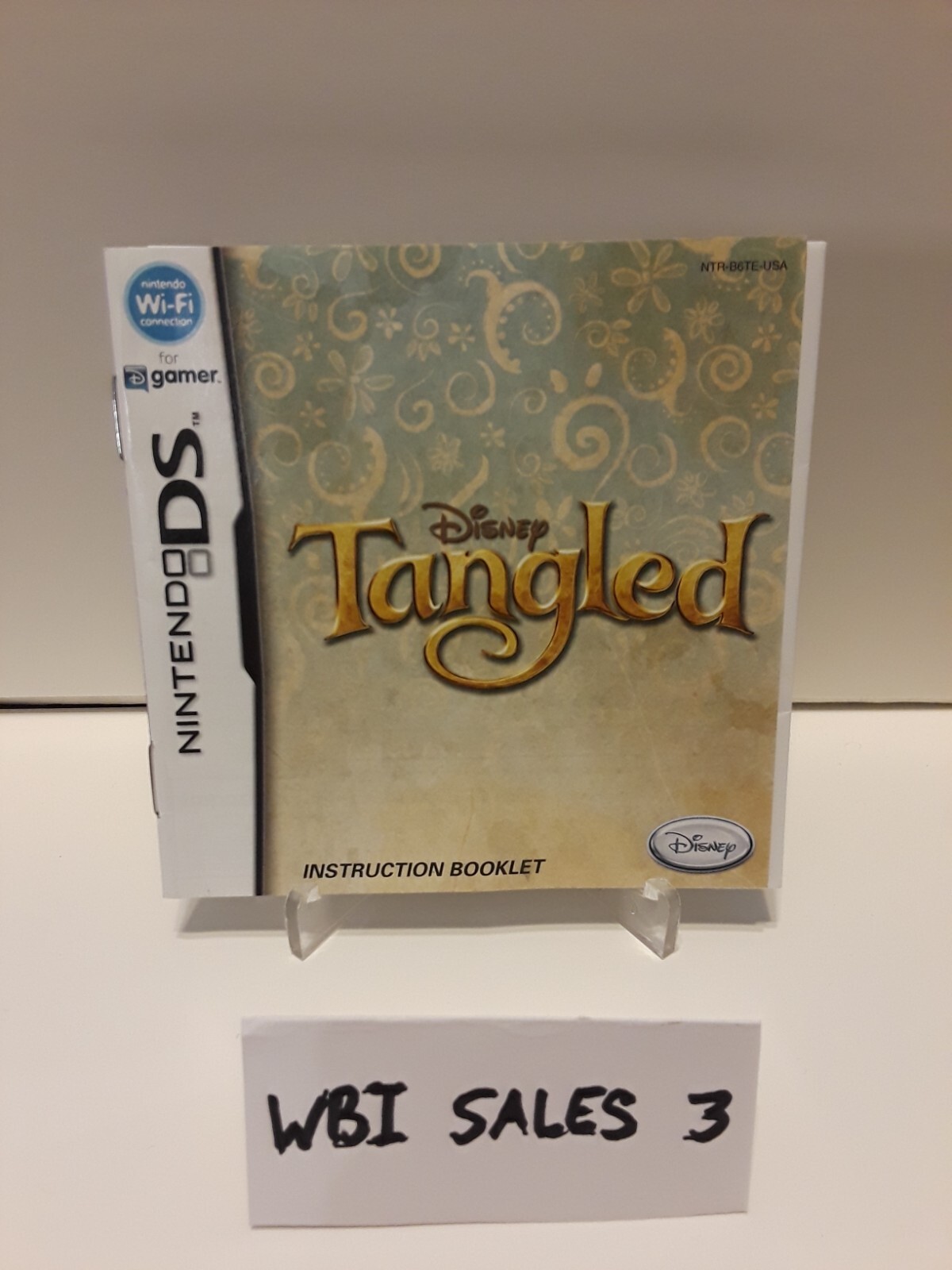 Disney Tangled Nintendo DS Instruction Booklet and Poster Only