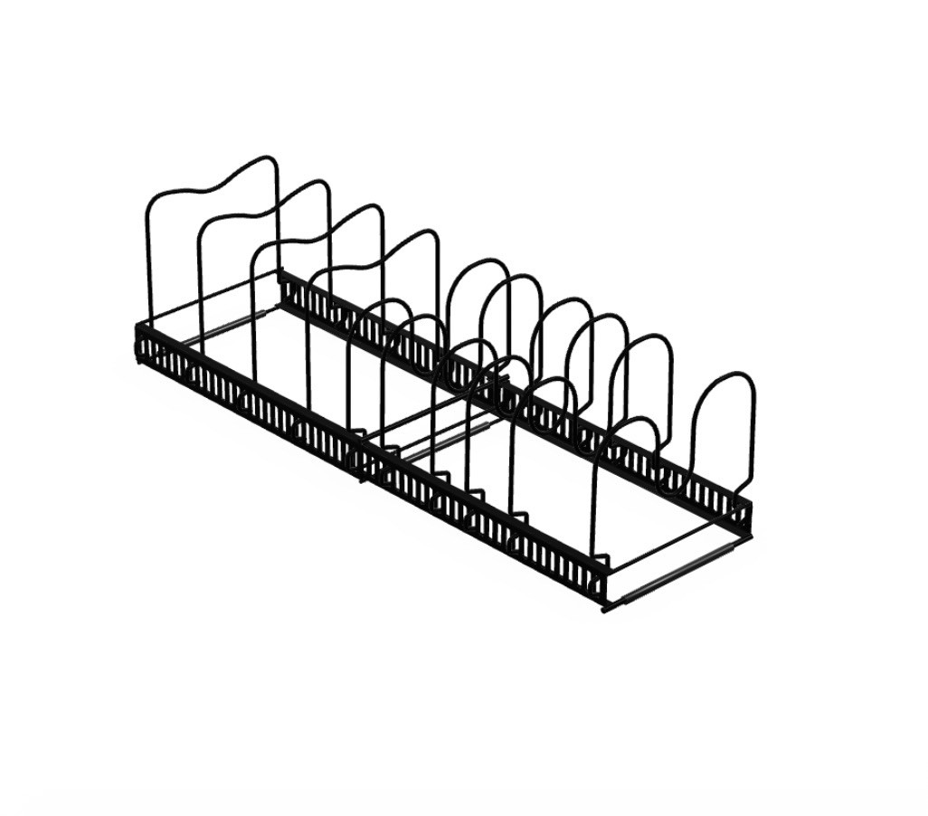 10 Slot Pan Divider And Pan Organizer - Black - Brand New - Never Opened Or Used