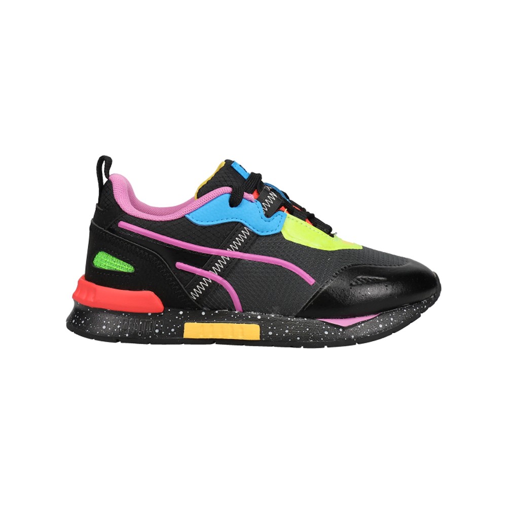 PUMA Mirage Tech Lava Lace Up  Youth Girls Black, Multi Sneakers Casual Shoes 38