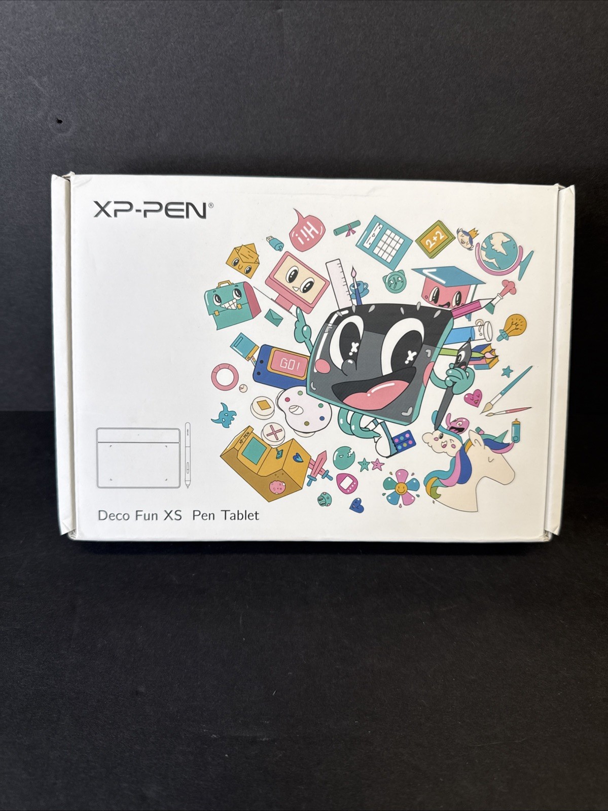 XP-Pen Deco Fun Graphics Drawing Tablet Battery-free Stylus CT640 Black Small S