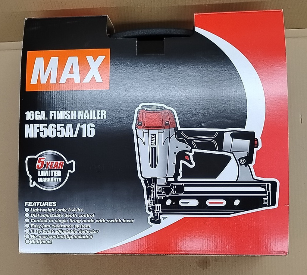 Max Finish Nailer NF565A/16GA, NEW IN THE BOX