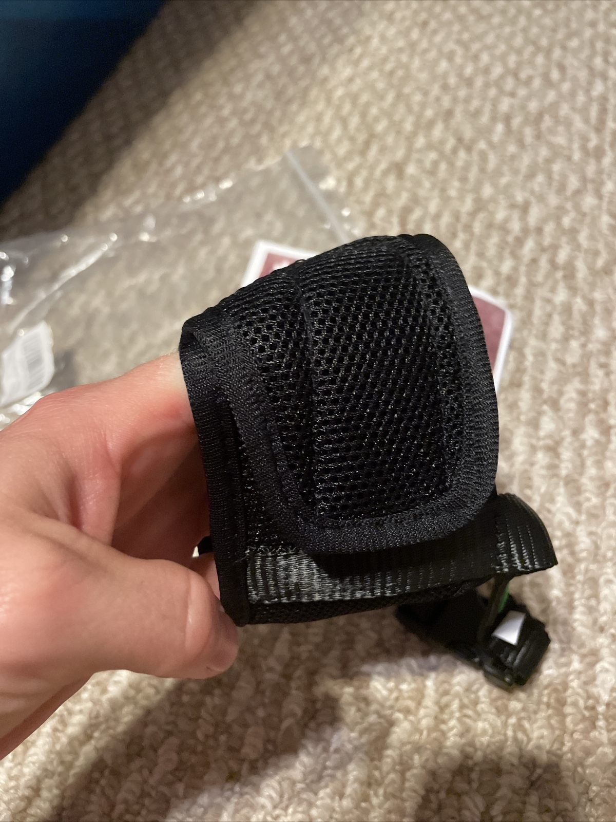 LEPARK Soft Dog Muzzle Adjustable Black L New