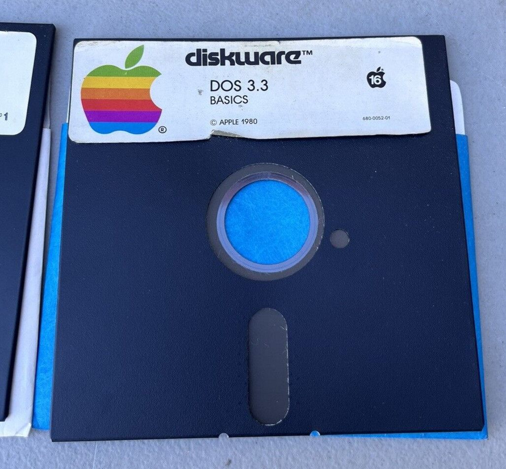 Apple DOS 3.3 Diskware Computer Disk Lot w/ Sneakers Crossfire & Pig Pen Game