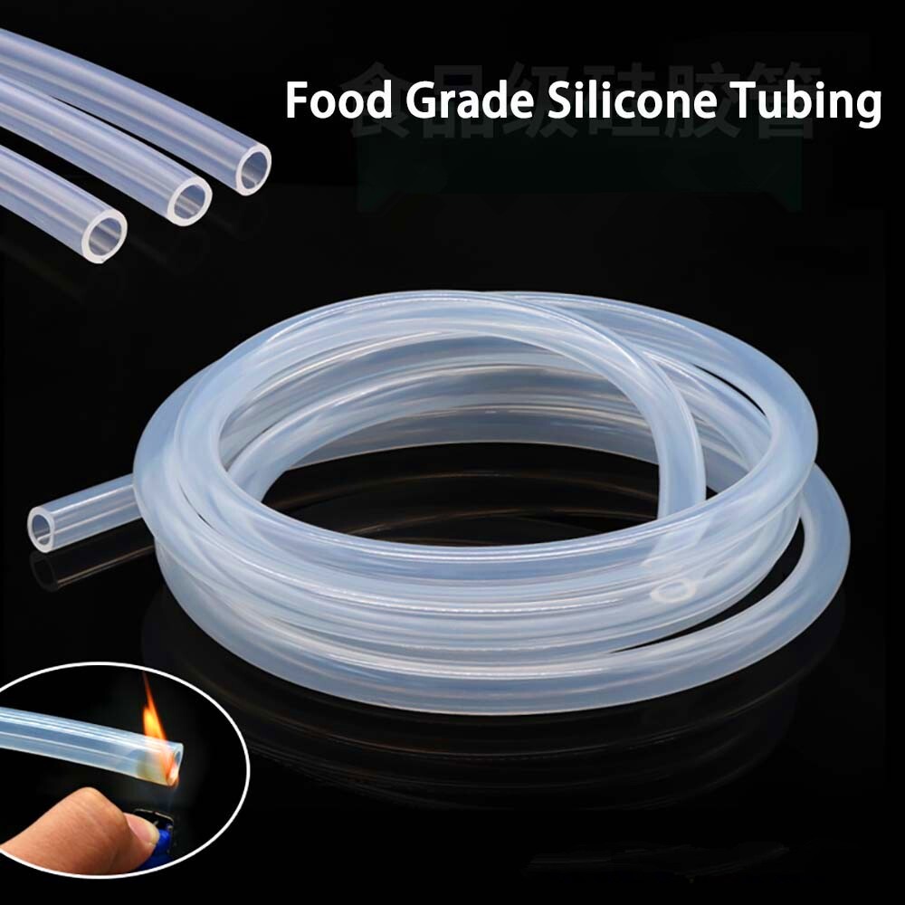 1M Silicone Vacuum Food Grade Translucent Rubber Tube Air Pump Hose Pipe