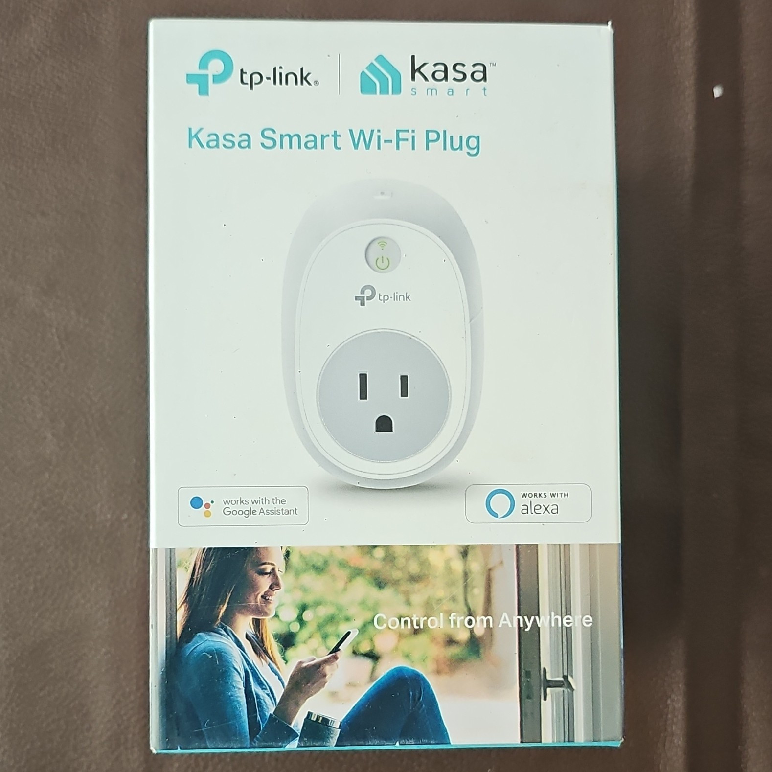 TP-LINK Kasa HS100 Smart Wi-Fi Plug, Alexa/Google, Remote, Schedule, Away