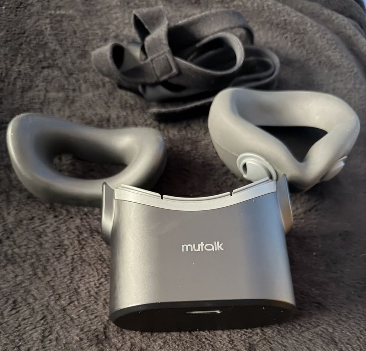Shiftall Mutalk 2 VR Voice Supression Microphone Headset w/ Strap Black/Gray