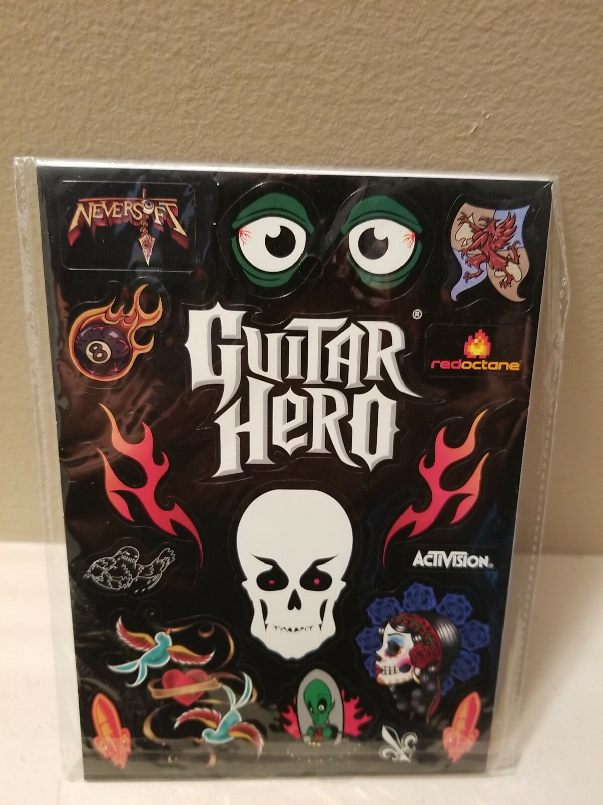 Guitar Hero Wii Activision Guitar Stickers w/ Instructions Brand New