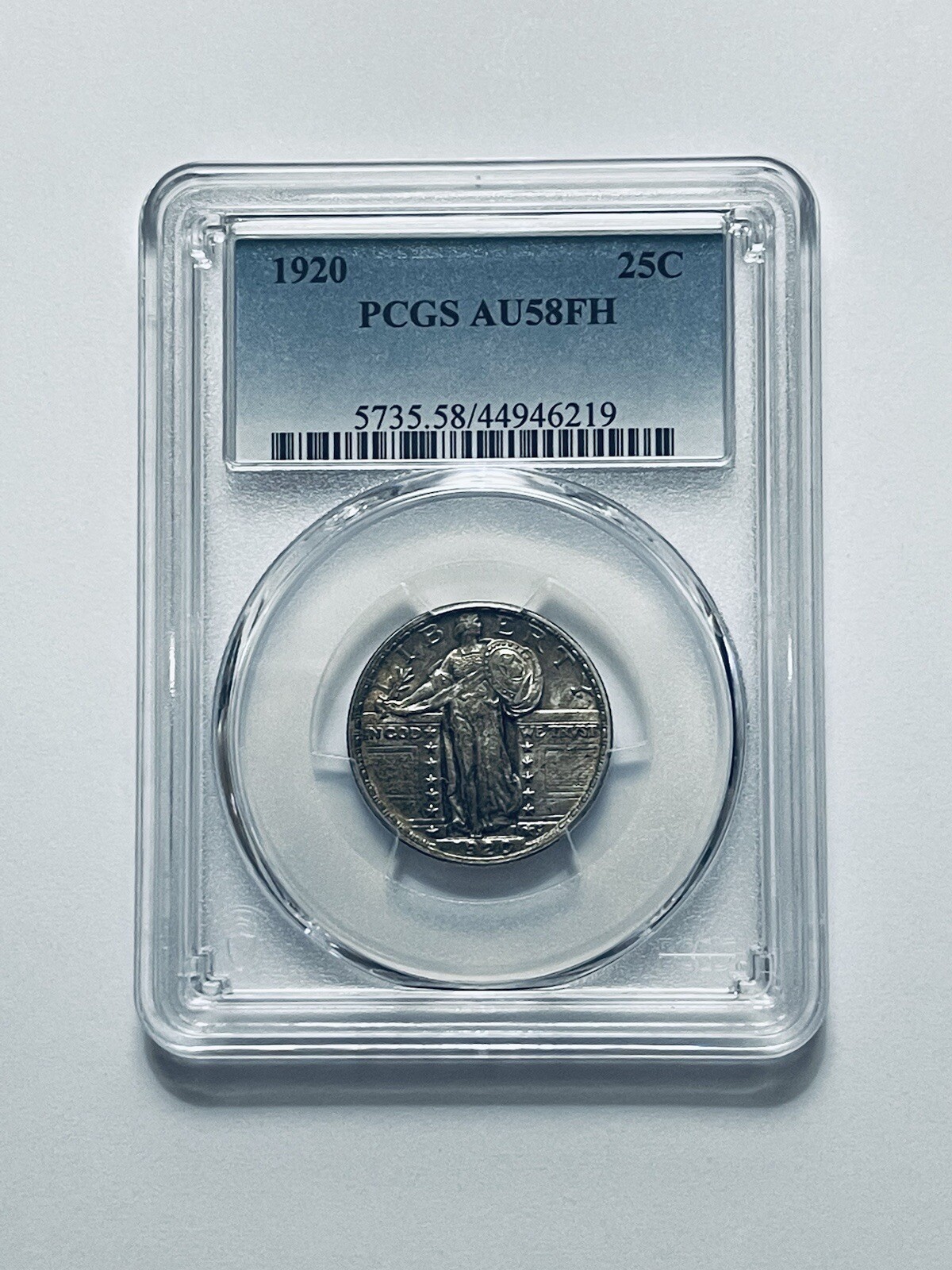 1920 Standing Liberty Quarter PCGS AU58FH