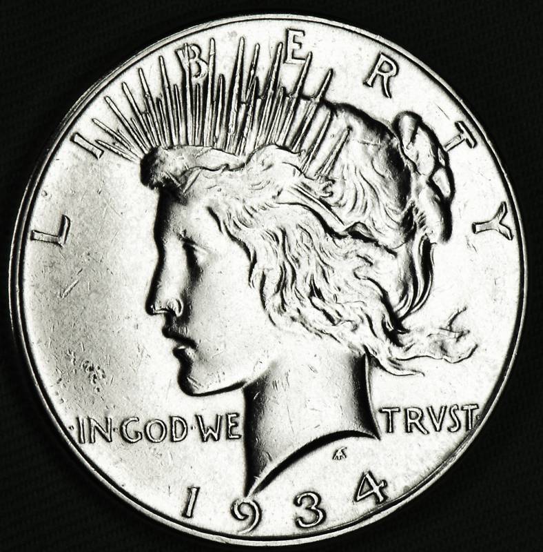 1934-p Silver Dollar. High Grade (Inventory A)