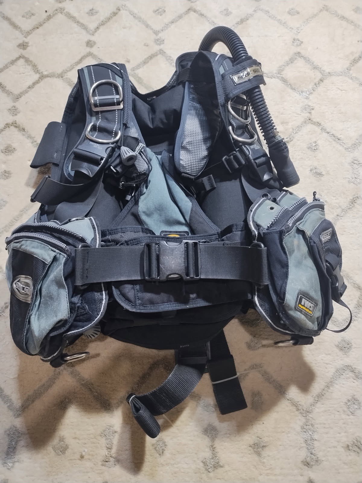 Seac Sub Pro Tech BCD Scuba Diving Buoyancy Compensator Jacket - Size Large