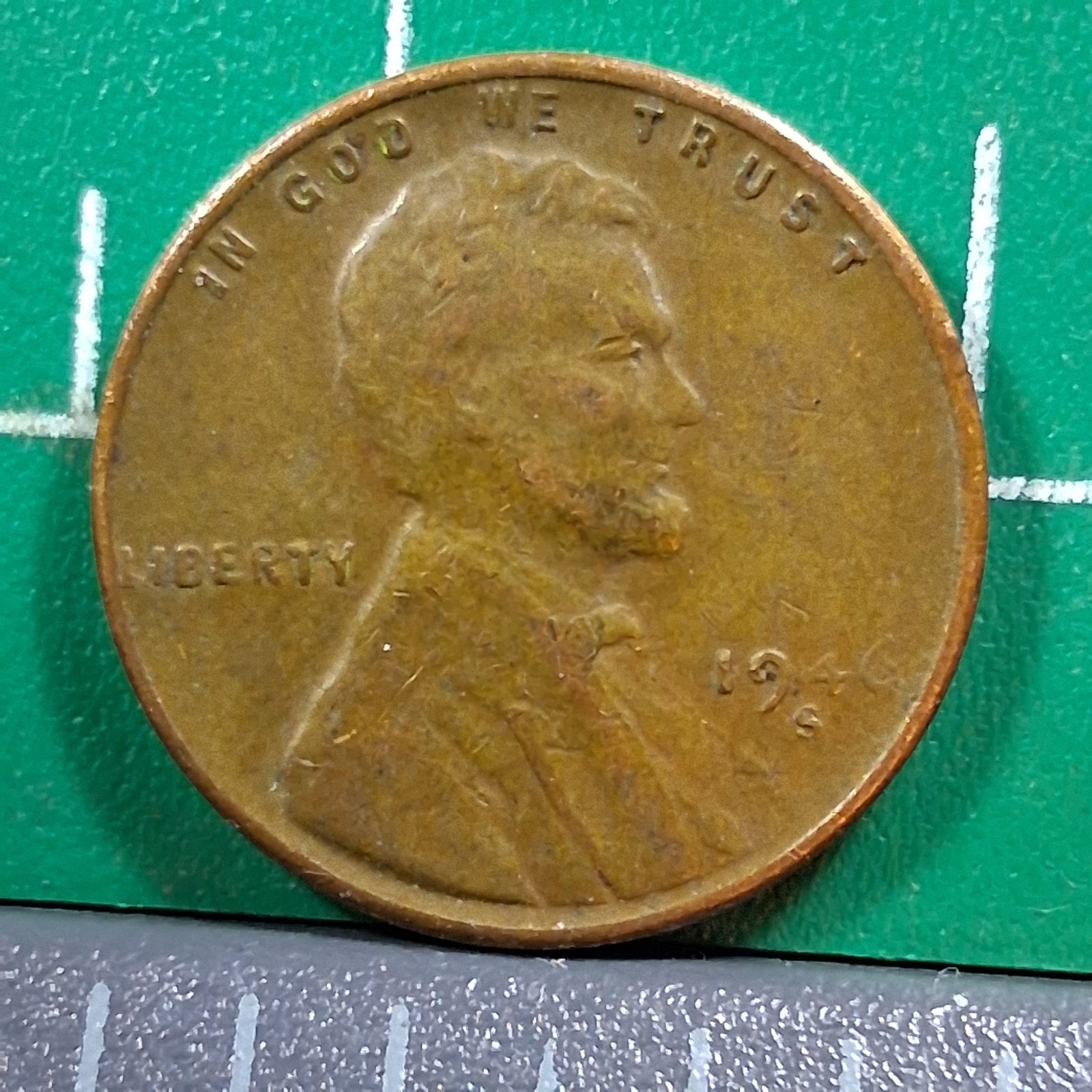 1946-S United States USA Abraham Lincoln Wheat Penny 1 Cent Copper Coin