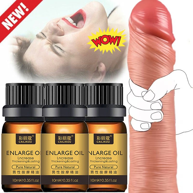 Men's Natural Enlarger Oil Stay Hard Big Thick Growth Faster Enhancement 10ML