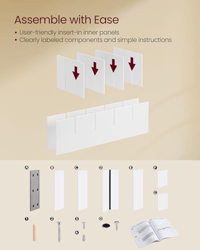 CUSTOS Collection - Shoe Bench, Storage 15 cubbies Cloud White + Dove Gray