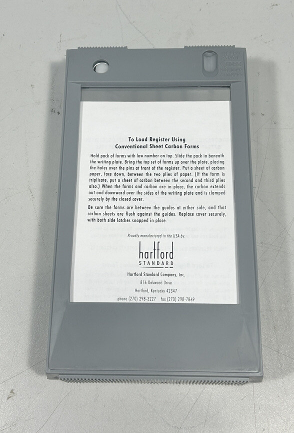 Hartford Standard High Impact Portable Register For 4x6 Forms