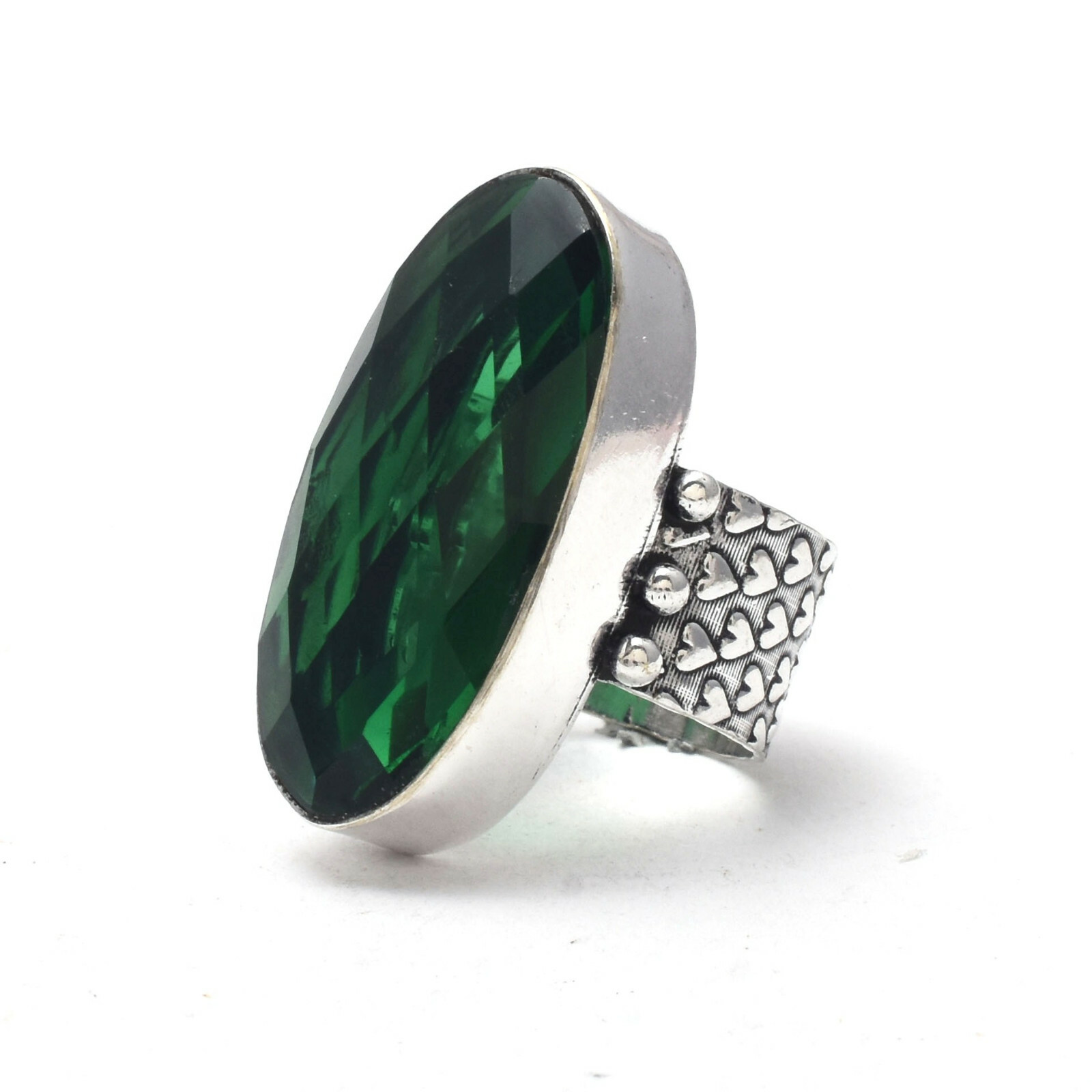 Christmas Diopside Gemstone 925 Sterling Silver Handmade Ring All Size
