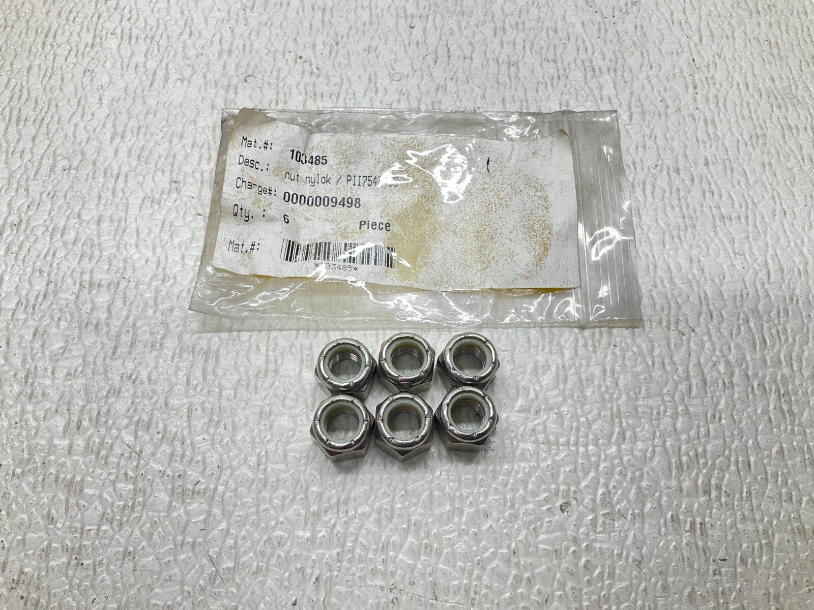 AW 103485 Nut Nylok PII7542455 Lot of 6 New (TSC)