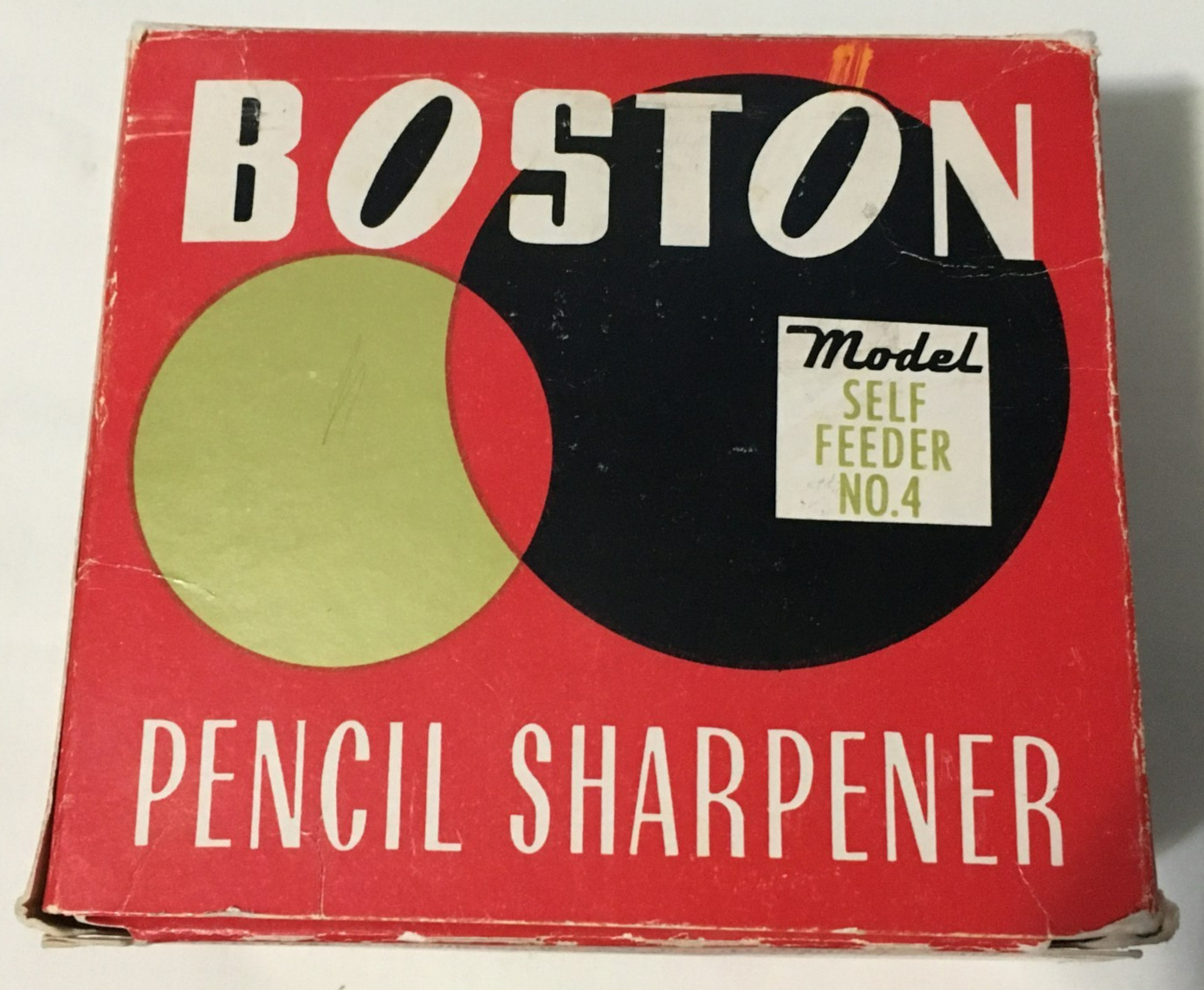 Vintage Boston Self Feeder No. 4 Manual Pencil Sharpener