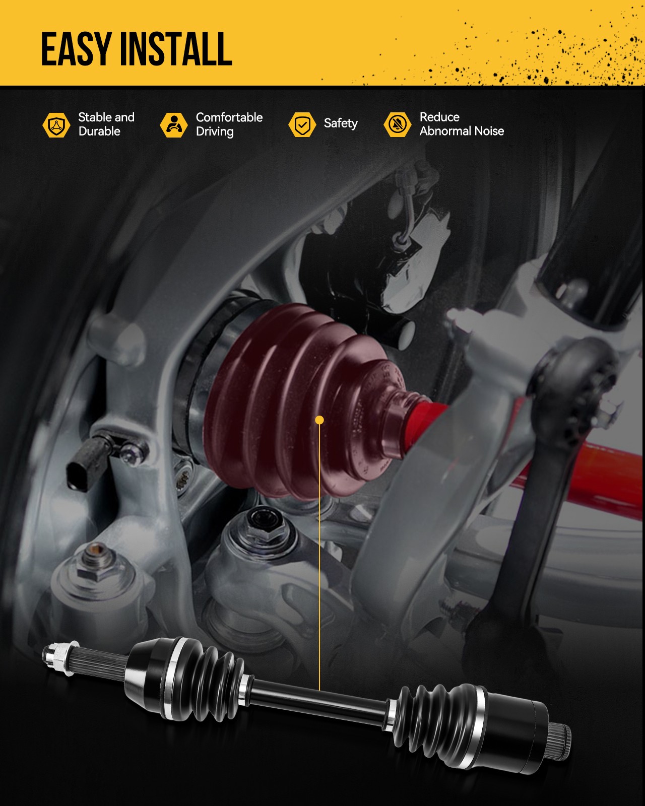 For Ford Explorer 2011-2018 3.5L Naturally Aspirated Front Left CV Axle Assembly