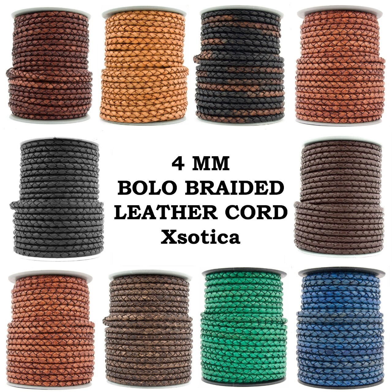Xsotica 4 mm Bolo Round Leather Cord
