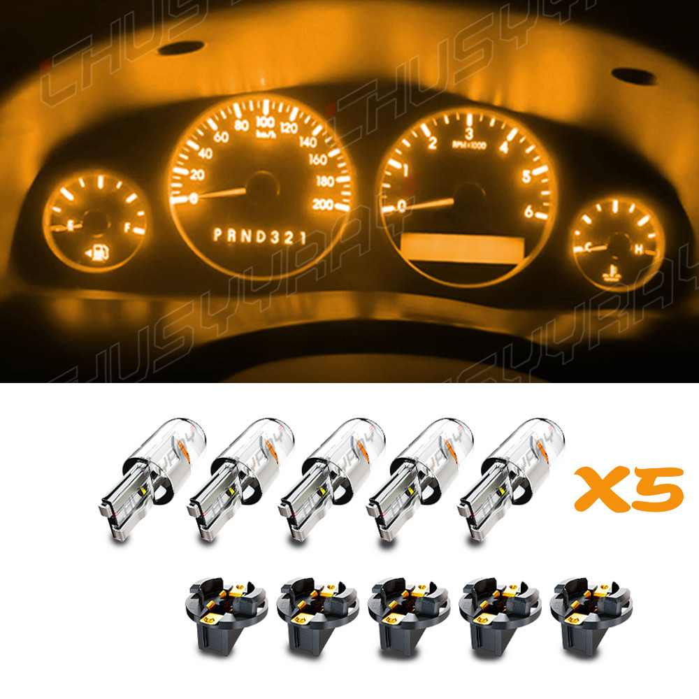 Dash Instrument Cluster Gauge Yellow LEDs Lights Kit Fits 95-04 Toyota Tacoma