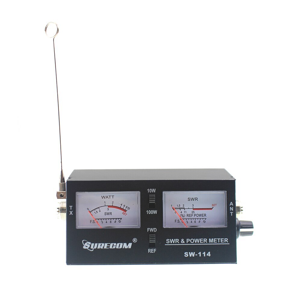 Surecom SW-114 100W SWR/RF Strength Test Power Meter with Field Strength Antenna