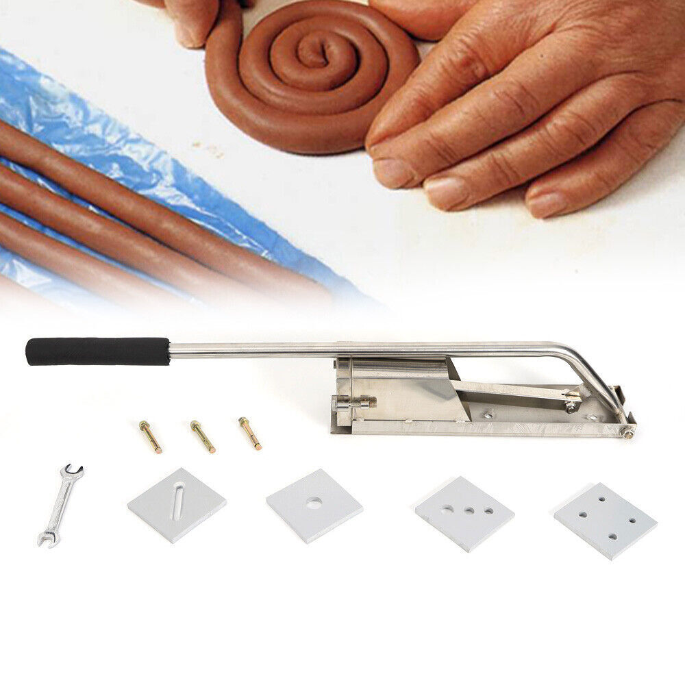 Clay Extruder for Pottery & Ceramics Stainless steel Tool Kit Wall-Mounted USA