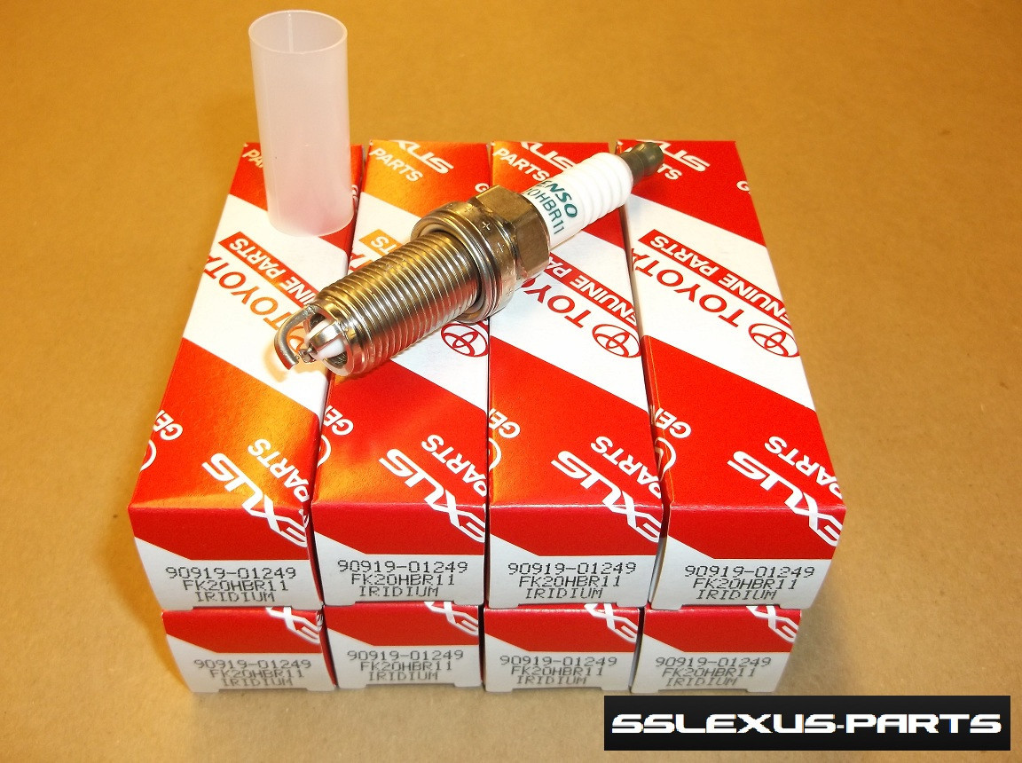 Lexus LS460 LS600H (2007-2015) OEM Iridium SPARK PLUG (QTY 8) Plugs 90919-01249