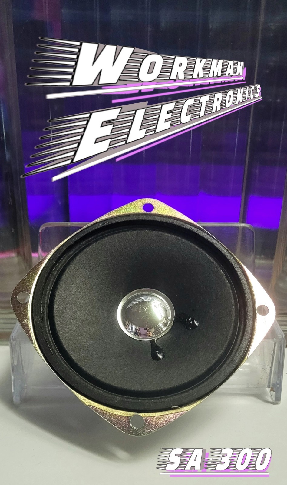 Workman SA-300~3" Cb Radio Speaker~0.5w~8 Ohms~Hole Spacing~ 1-3/4"~ Lot Of 9