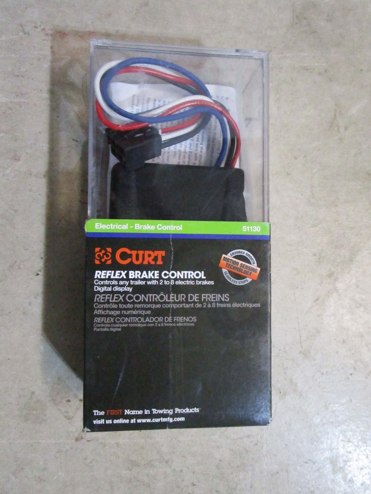 CURT MANUFACTURING 51130 Reflex Trailer Brake Controller