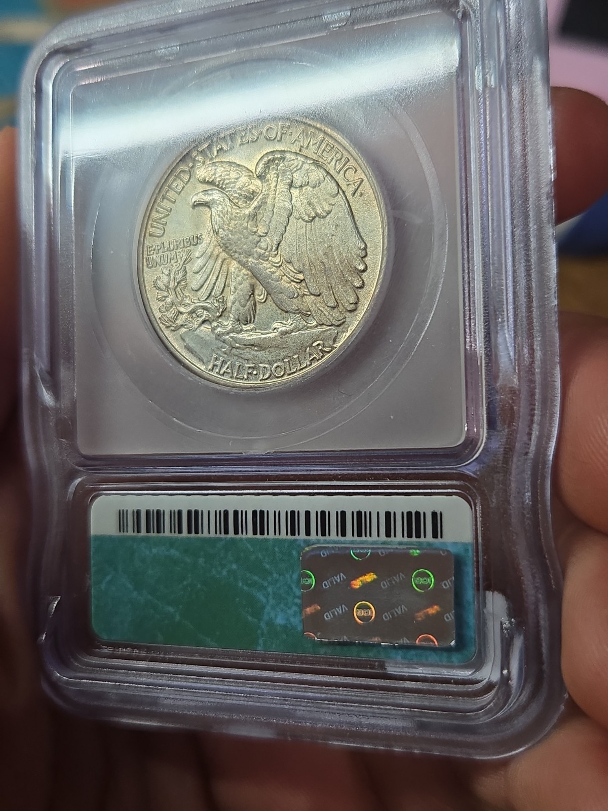 1943-P Walking Liberty Half Dollar Icg MS63