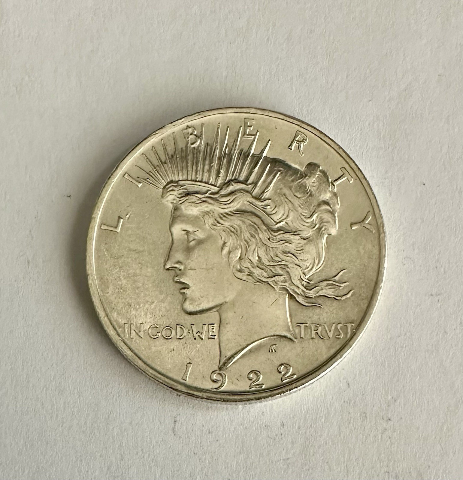 1922 Peace Dollar | High Relief Design | AU Details | Original Collector Coin