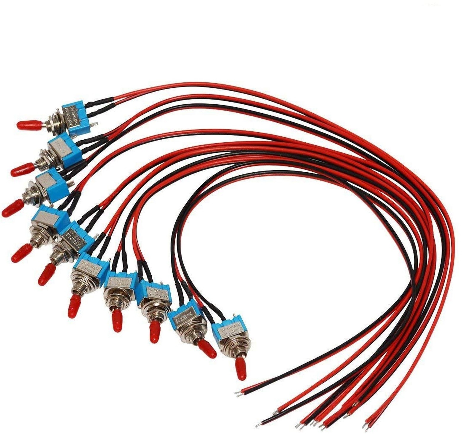 VONVOFF Toggle Switch,ON/Off SPST with Pre-soldered Wires,3v/5v/12v/24v/72v/1...