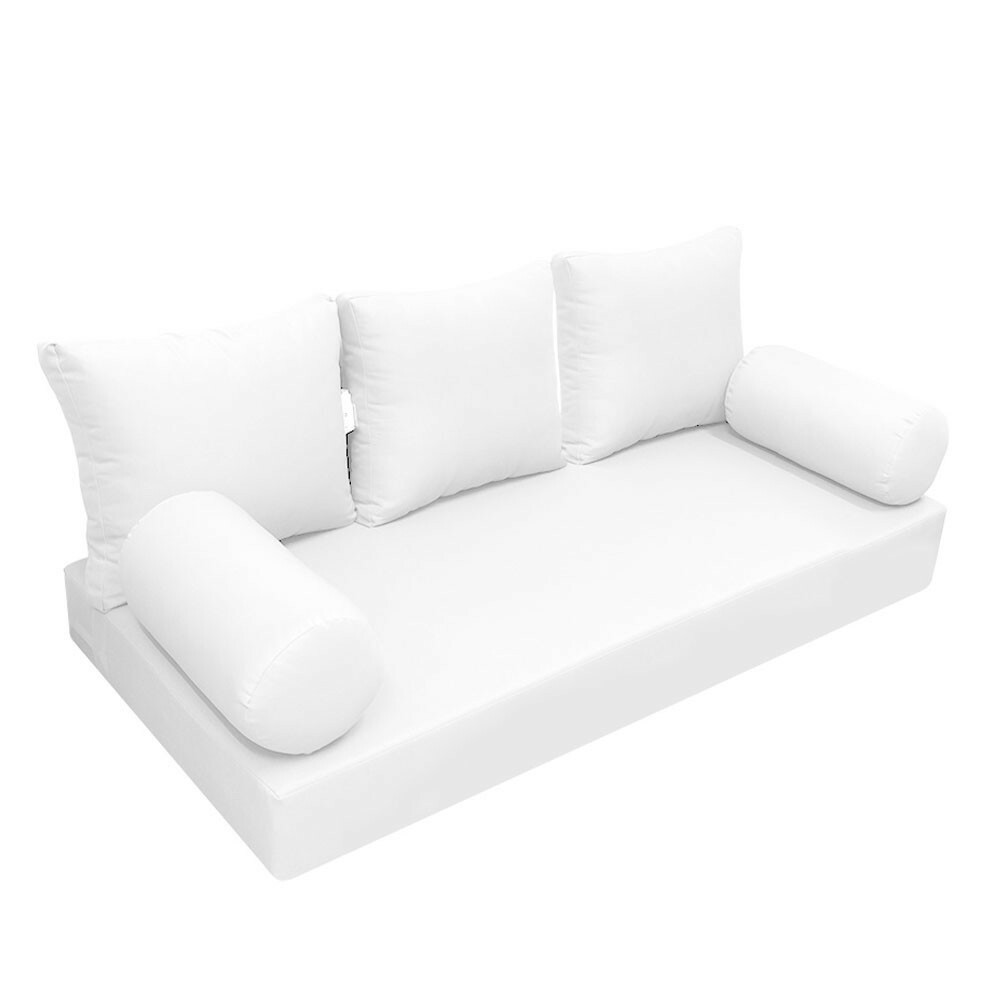 |SLIPCOVER ONLY|S3 Daybed Mattress Bolster Backrest Covers Knife Edge Full AD106