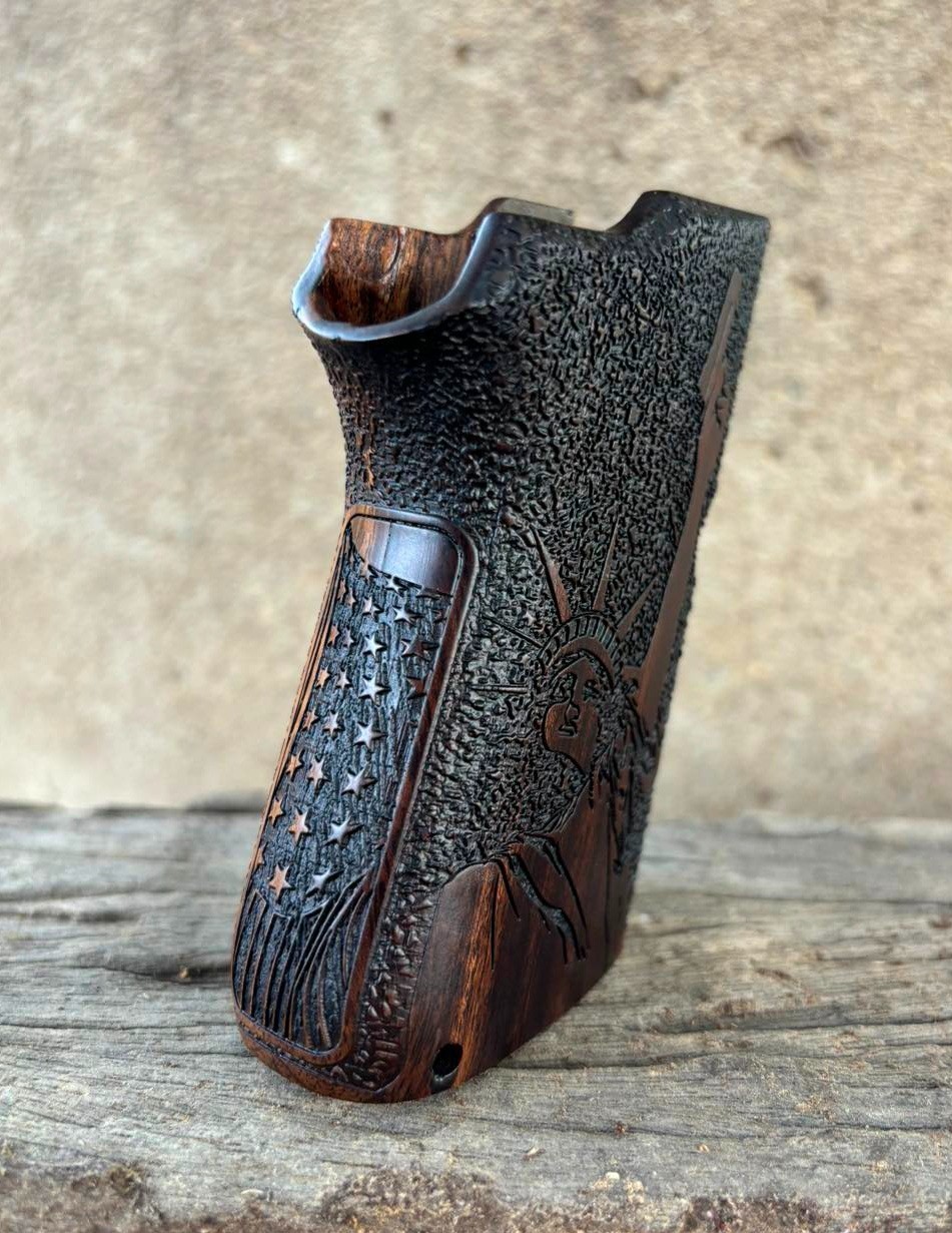 Rare solid Wood grips for S&W 3913