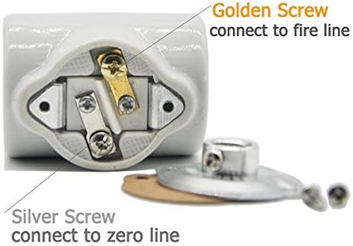 Dual Bulb Socket, Medium Base E26 Double Light Fixture Socket,Screw Fixing Po...